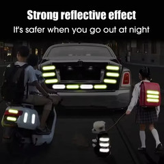 80pcs Waterproof Reflective Warning Stickers High Visibility Safety Tape – NEW