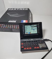 Ectaco Partner Electronic Translator Teacher FRENCH P900 B-3 W/ GPS SD Cards Etc
