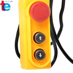 Crane Winch Mini Electric Hoist 2200lbs 14ft Wired Remote Control 1600W 110V