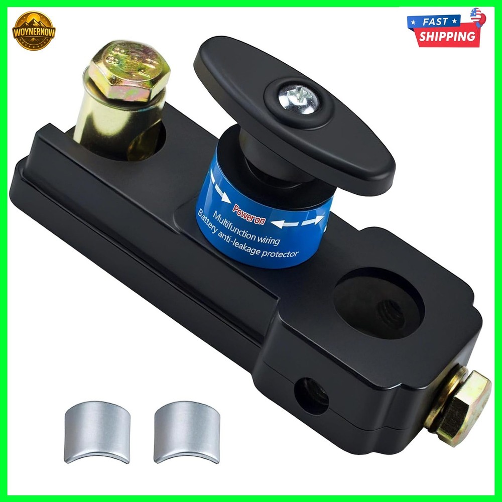 Battery Disconnect Switches 12V/24V, Heavy Duty Shut Off Black