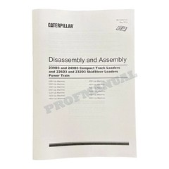Caterpillar 239D3 249D3 226D3 232D3 Service Manual Disass Assem 3 books
