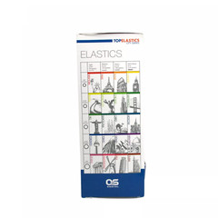 O&S Top Elastic Orthodontic Latex 5000 Bands – Toronto (Light 2.5oz / 5/16”) US