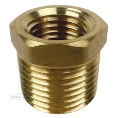 2PC 3/8″ Male x 1/4″ Female Hex Reducer Bushing Adapter Pipe Reducing Fitting
