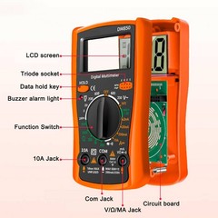 Digital Multimeter AC DC Voltmeter Ammeter Ohmmeter Volt Tester Meter 830L USA
