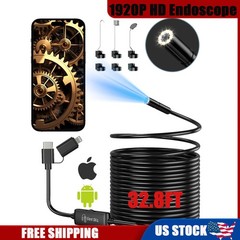 Endoscope Camera Borescope Snake Inspection HD Camera For iPhone Android Phones