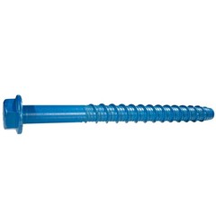 Torquemaster Hex Drive Concrete Screws- 5/8″ x 8″ Blue Ruspert Large Diameter He
