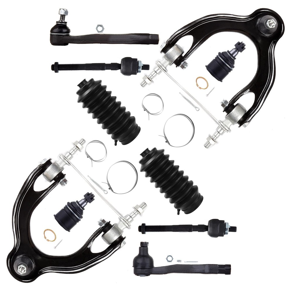 10pcs Front Suspension Kit 92-95 Honda Civic UCA w/ Ball Joint Tie Rod End Boot
