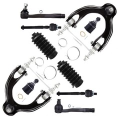 10pcs Front Suspension Kit 92-95 Honda Civic UCA w/ Ball Joint Tie Rod End Boot