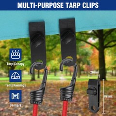 Heavy Duty Bungee Cords Set – 30PCS Assorted Lengths with Hooks & Storage Bag