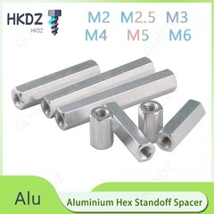 M2 M3 M4 M5 M6 Spacer Female Thread Pillar Hexagonal Aluminium Stud Standoff Hex
