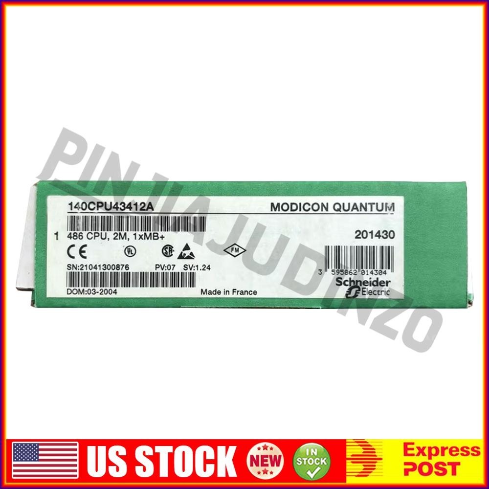 Schneider 140CPU43412A Controller Module New Box 140CPU43412A Fast Free Shipping