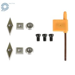 3 Piece Set Carbide Woodturning Tool Mini Size Diamond Shape Round & Square Tool