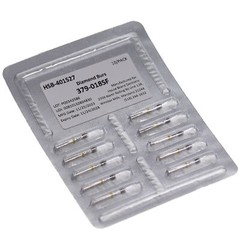 House Brand Dentistry 401527 FG 379-018SF Football Super Fine Diamond Burs 10/Pk