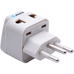 US to Brazil Plug Adapter – Type N Travel Adapter for Brazil – Universal 2 in…