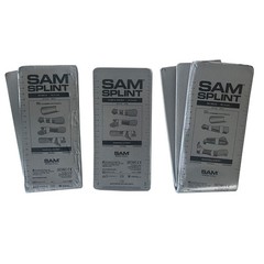 SAM Splint 3X Combo Pack, 36″, 18″ and 9″ (Orange/Blue, Charcoal Gray)
