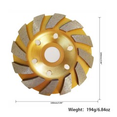 US 2-4 Pc 4″ inch Diamond Segment Grinding Wheel Disc Grinder Cup Concrete Cut
