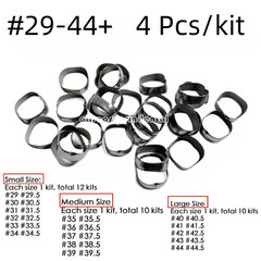 4Pcs/ Dental Orthodontic 1ST Molar Plain Bands Without Tube Roth 022 #29-44+
