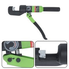 6 Mt Hydraulic Wire Crimper Battery Cable Lug Terminal Crimping Tool W/ 8 Dies