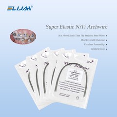 Dental Orthodontic Arch Wire Super Elastic Niti Round Rectangular Natural Form