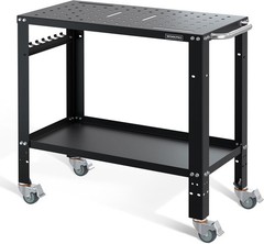 WORKPRO 36″×18″ Welding Table 1200 lbs Load Capacity 5/8″ Hole Welding Workbench