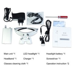 2.5X 3.5X Dental Binocular Magnifier Optical Loupes 320-420mm Magnifying Glass