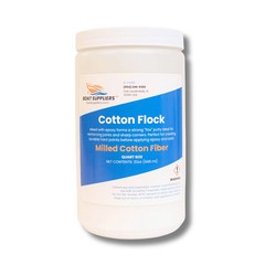 1 Quart Cotton Flock Filler for Epoxy Resin Glue Structural Bonding Fillets