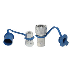 3/4″ ISO 7241-B Quick Disconnect Hydraulic Couplers Set – 3/4″ NPT Thread
