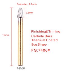 Dental Trimming&Finishing Gold Burs Carbide Burr 7901/7104/7404/7406/1957