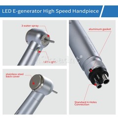 Dental High Speed Handpiece E-generator LED Ceramic 3 Spray 4 holes ASkeadnt