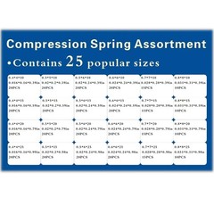 Compression Springs Assortment Kit, 420 Pcs, 24 Sizes Stainless Steel Springs