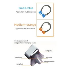 Dental Matrix Bands Clamp Ring Adaptive/Diamond Wedges Pliers Fit Palodent V3