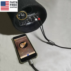 RCA Audio Cable, Ios Phone to 2 Male RCA Stereo Audio Y-Adapter for Iphone/Sound