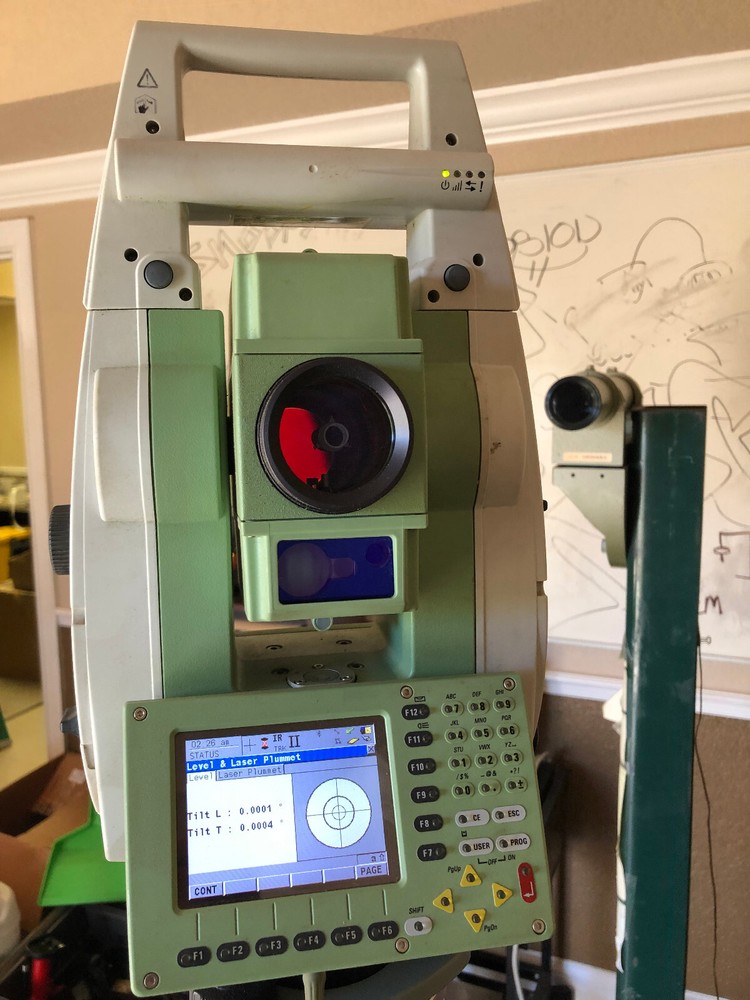 LEICA TCP1205+ RH1200 ROBOTIC TOTAL STATION FOR SURVEYING 1 MONTH FREE WARRANTY