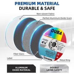 4-1/2 Inch Cut Off Wheel 10 Pack Angle Grinder Cutting Disc Metal Stainless