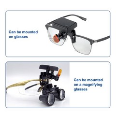 Dental 5W LED Wireless Headlight Medical Clip-On Light on Binocular Loupe