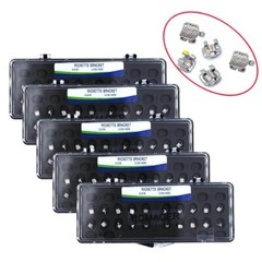 5×Dental 20PCS/Kit Orthodontic Ricketts Bracket Braces Roth 018 3-4-5 Hooks