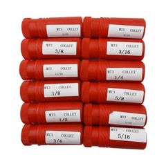 12 Pcs #3 Morse Taper Collet Set 1/8″ – 3/4″ 3MT MT3 3/16 1/4 3/8 1/2 5/8 Chuck