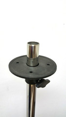 Round adjustable stands for male female half body torso, Metal Chrome stand- PR