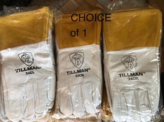 CHOICE Size MED LRG XL Tillman 24C Top Grain Kidskin 4″ Cuff TIG Welding Gloves