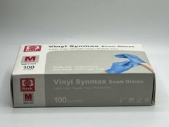 VINYL SYNMAX Disposable Gloves, 100% Powder & Latex Free – MED – 100ct