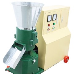 6mm Fram Feed Pellet Mill Machine 2 Rollers Fodder Pelletizer 200-250KG/h 220V