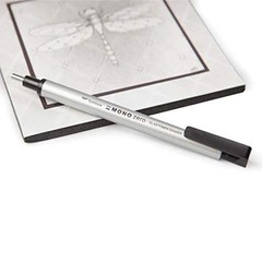 Tombow Mono Zero Eraser, Round 2.3mm Tip, Silver