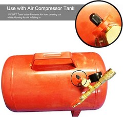GODESON 1/8″NPT Tank Valve, Anti-Corrosion Brass Schrader Valve with 1/8″Male