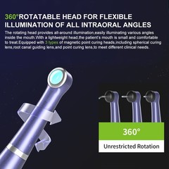 VAFU Dental Cordless LED Curing Light Lamp 1 Second Resin Cure Lamp 3200mW/cm²