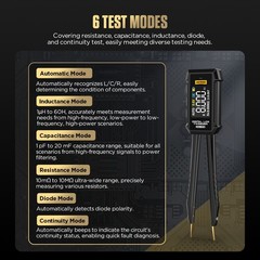 Digital Smart Tweezer LCR Meter SMD ESR Tester Capacitance Resistance Diode Test
