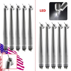 Dental 45° Degree Surgical High Speed (LED E-generator) Handpiece Push 4 Holes
