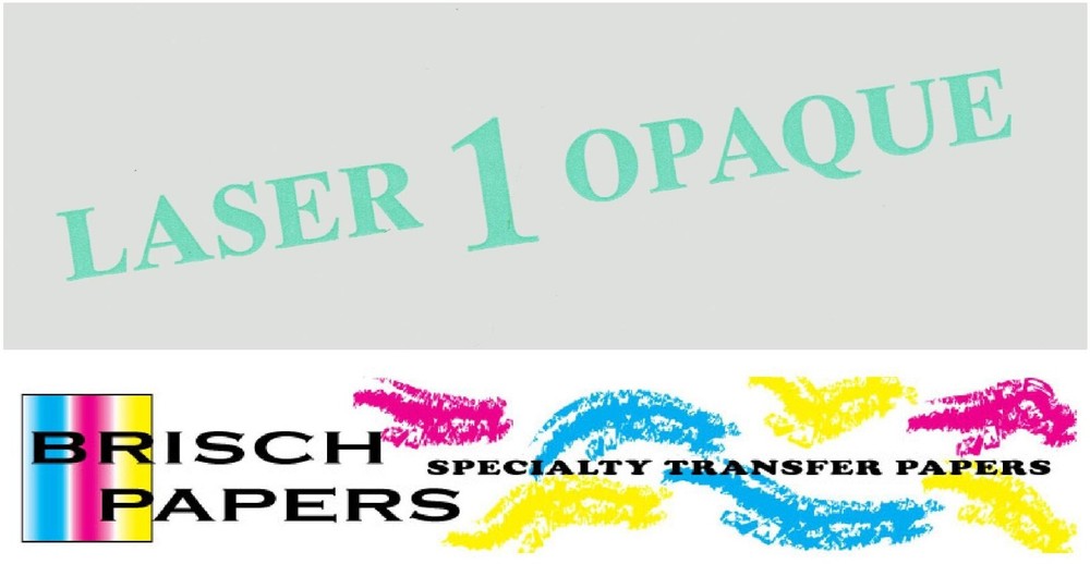 LASER TRANSFER PAPER DARK FABRIC: NEENAH “LASER 1 OPAQUE” #9888 (8.5″X11″) 100CT