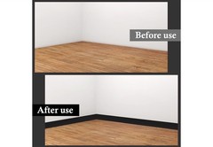 4”x100ft Self Adhesive Vinyl Wall Base Molding Flexible Baseboard Trim Roll NIB