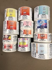 Roll of 2700 Gloss InkJet Bopp Labels 1.2” x 2.320” for Afinia, Primera Printers