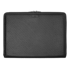Hugo Boss Monogram Zipped Black Conference Folder zip A4
